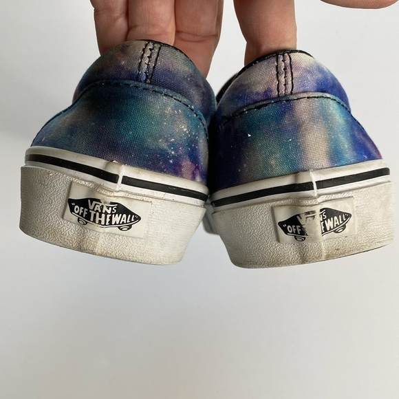 Vans classic galaxy slip on shoes purple blue VGUC women’s 10 ten - Picture 4 of 5